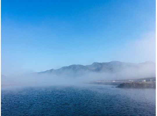 河川霧